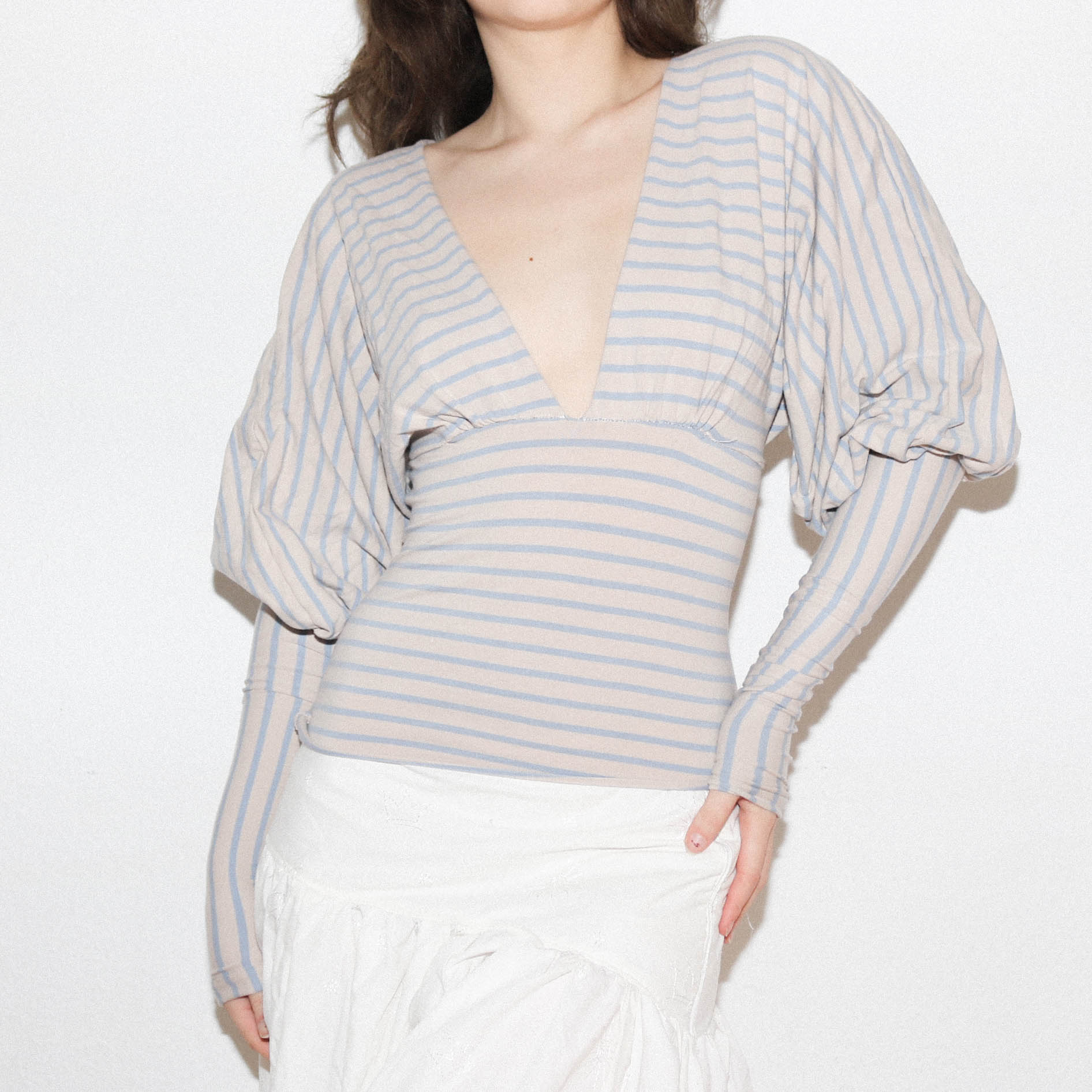 Iver TopCashew Stripe XS